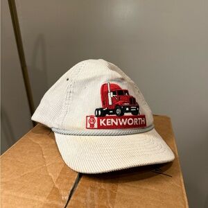 Worth Beige Cap with Red Truck Design kenworth